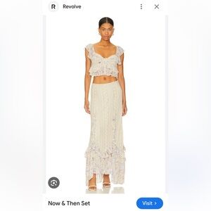Free People Now & Then Top & Skirt Set